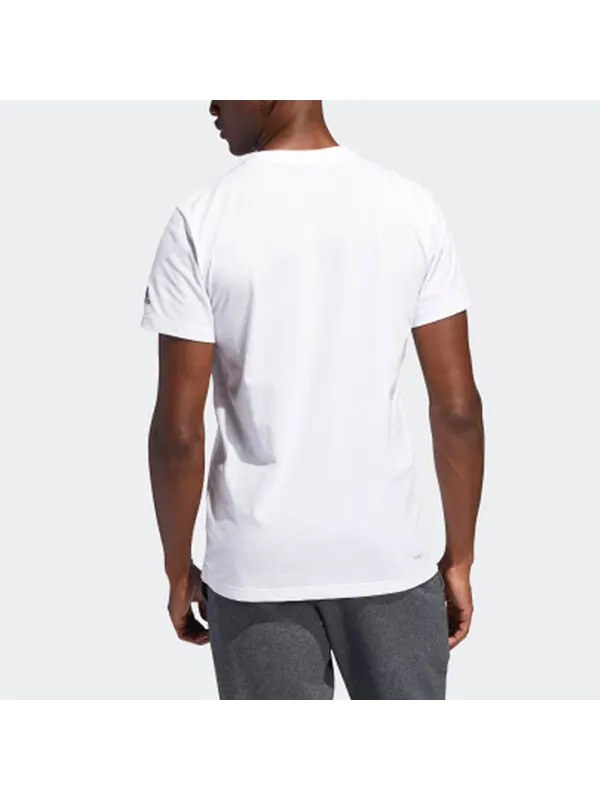 Футболка basketball cartoon printing short sleeve white Adidas — изображение 4 из 4, белый