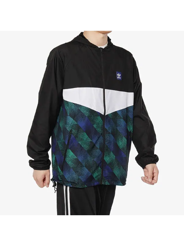 Куртка adidas originals hooded Zipper Casual Sports Jacket Multicolor — изображение 3 из 4, мульти