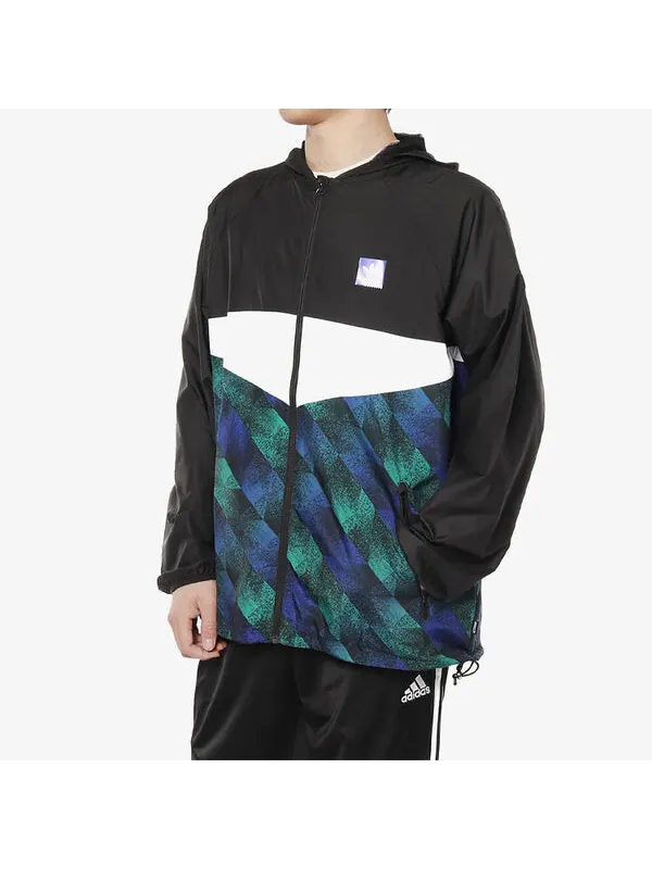 Куртка adidas originals hooded Zipper Casual Sports Jacket Multicolor — изображение 4 из 4, мульти