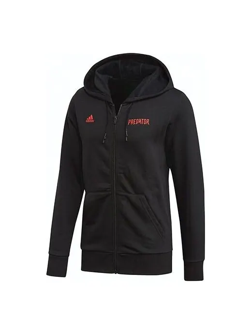 Куртка adidas Pred Poster Hdy Soccer/Football Hooded Jacket Black — изображение 1 из 4, черный