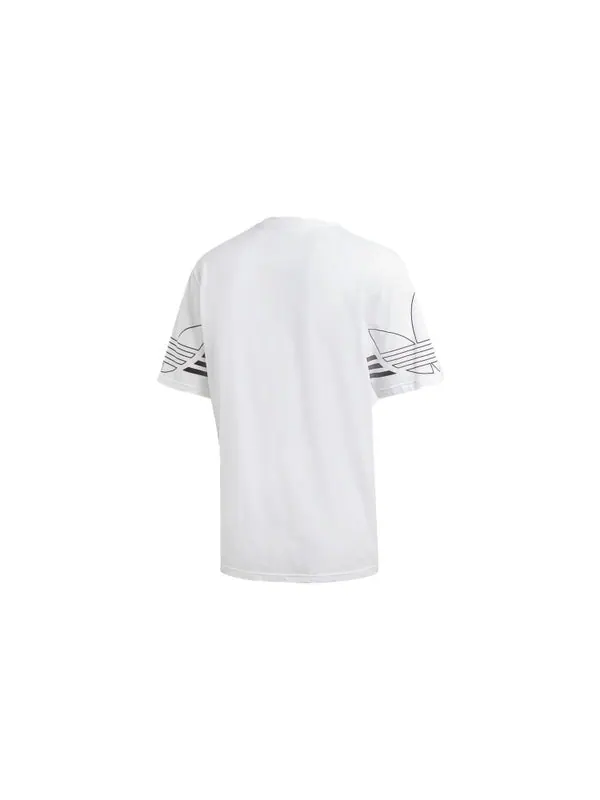 Футболка originals outline tee round neck short sleeve white Adidas — изображение 2 из 4, белый