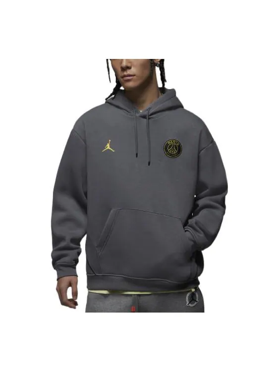 Толстовка Air Jordan x PSG Hoodie 'Black Gold' — изображение 1 из 3, черный/золотистый/мульти