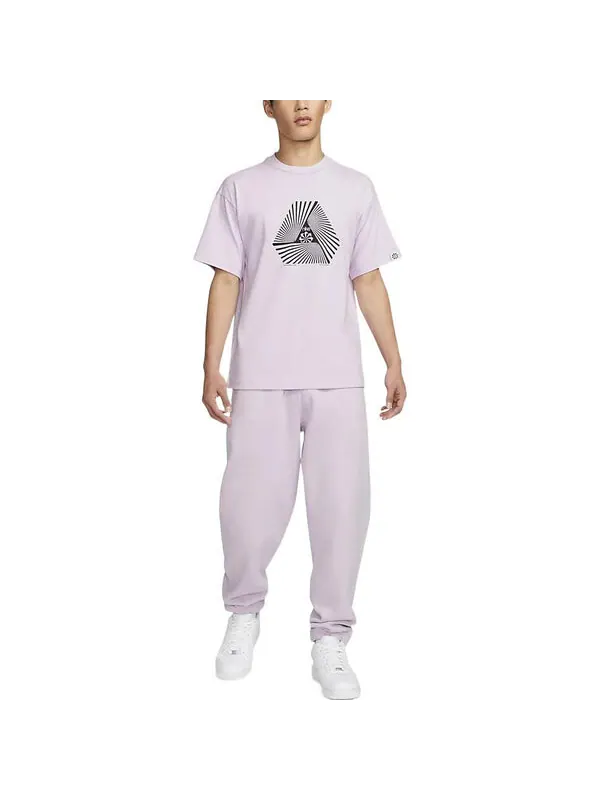 Футболка Men's Nike Geometry Alphabet Logo Printing Round Neck Pullover Short Sleeve Asia Edition — изображение 3 из 3