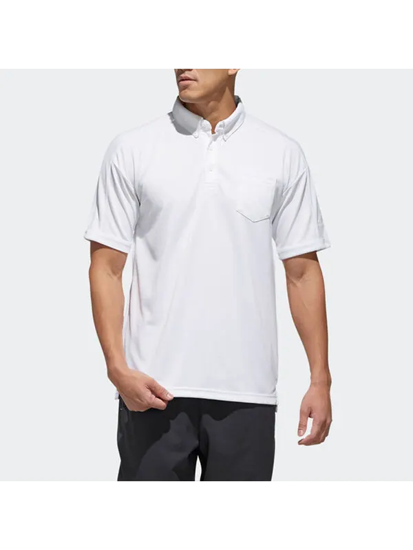 Футболка m s2s sc tero p chest pocket short sleeve polo shirt white Adidas — изображение 3 из 4, белый
