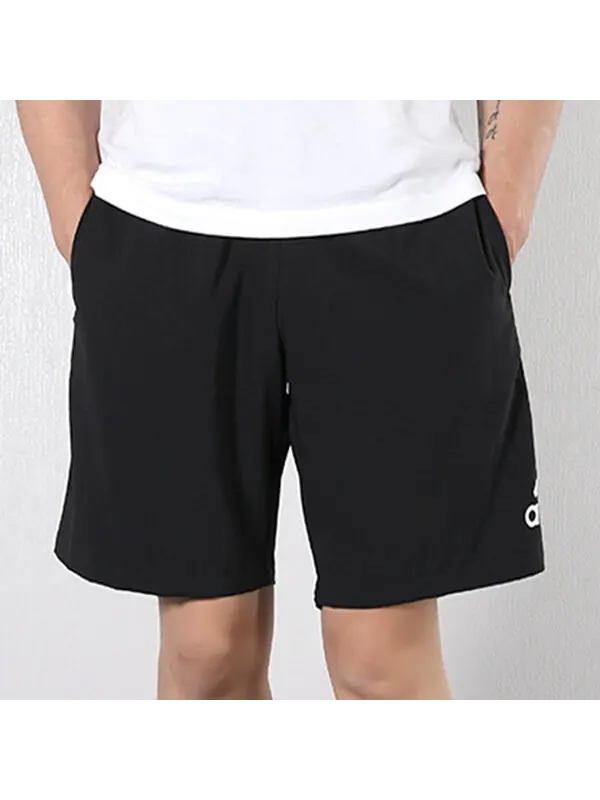 Шорты adidas M Mh Light Sho Logo Printing Training Sports Woven Shorts Black — изображение 2 из 4, черный