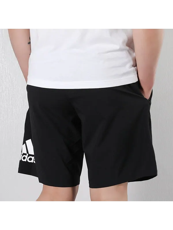 Шорты adidas M Mh Light Sho Logo Printing Training Sports Woven Shorts Black — изображение 3 из 4, черный