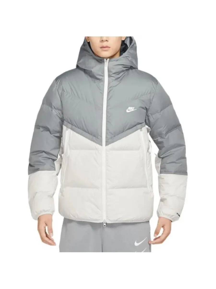 Куртка Nike Hooded Puffer — изображение 3 из 4, серый