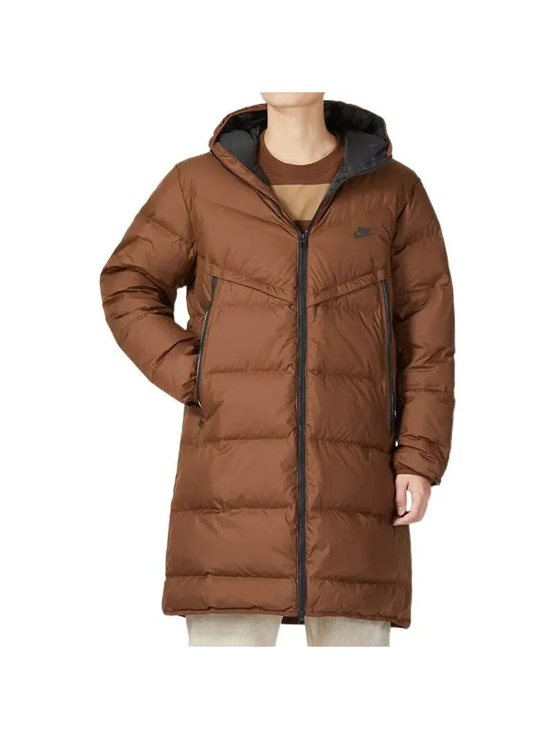 Мужской пуховик Nike Storm-FIT Windrunner — изображение 4 из 6, коричневый