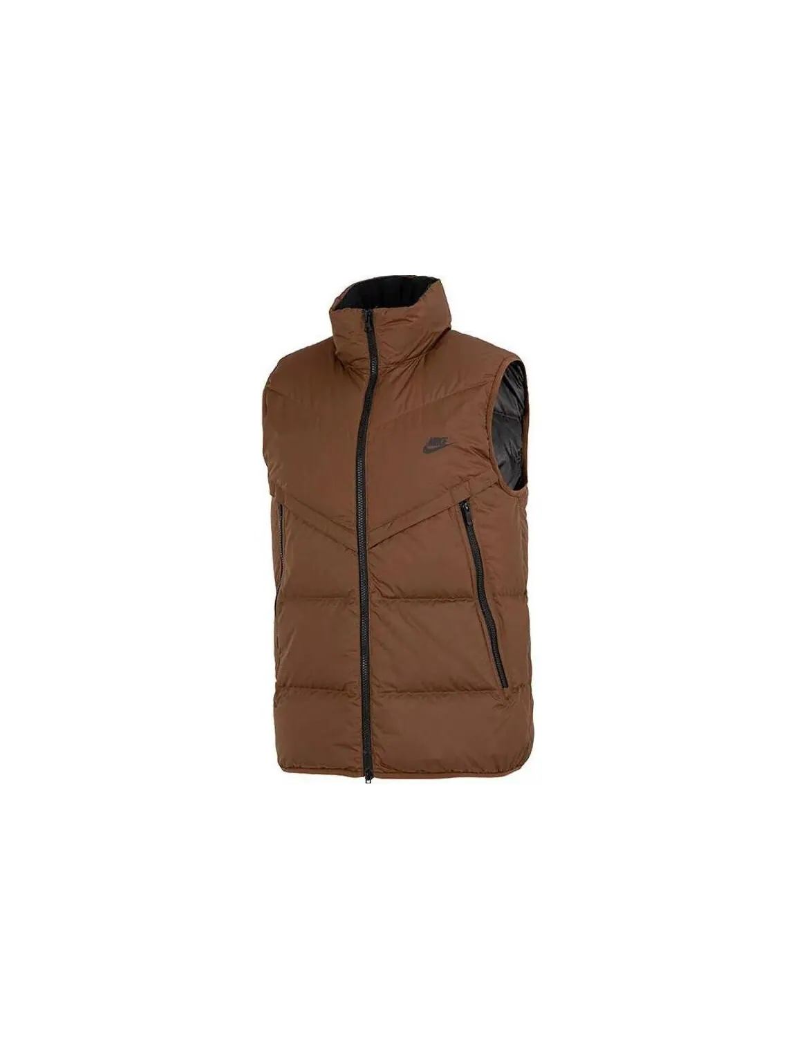 Жилет Nike Windproof Warm Stand Collar Down — изображение 1 из 6, коричневый