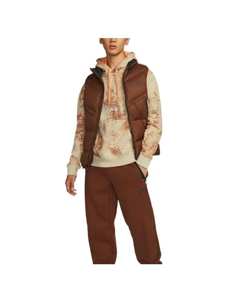 Жилет Nike Windproof Warm Stand Collar Down — изображение 3 из 6, коричневый