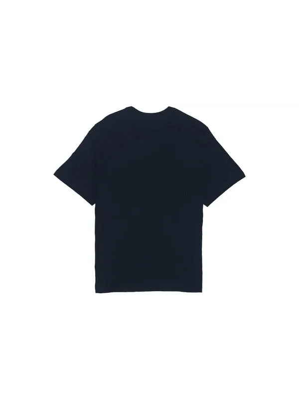 Футболка Men's Nike Flowers Large Logo Casual Sports Solid Color Round Neck Short Sleeve Black — изображение 2 из 4, мульти