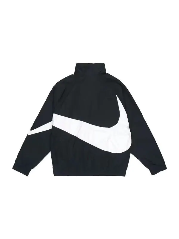 Куртка Men's Nike Large Logo Printing Zipper Casual Long Sleeves Jacket Autumn Black — изображение 2 из 4, мульти