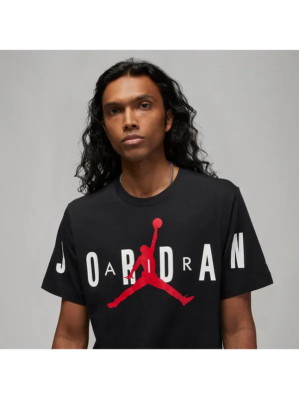 Футболка Jumpman эластичная футболка Air Jordan — изображение 2 из 4, черный/мульти