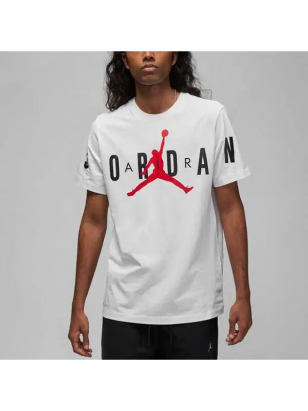 Футболка стрейч футболка Air Jordan — изображение 3 из 4, белый/мульти
