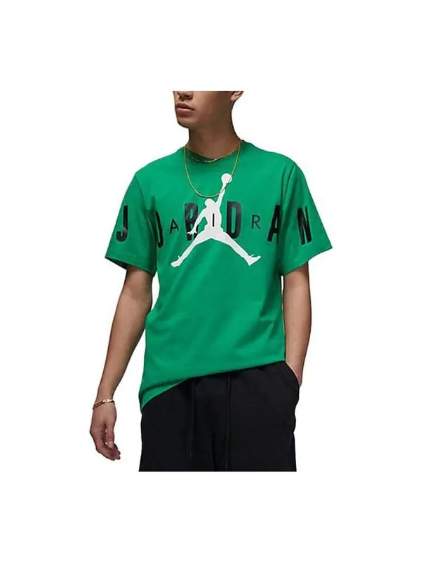 Футболка с логотипом jumpman Air Jordan — изображение 1 из 4, зеленый/мульти