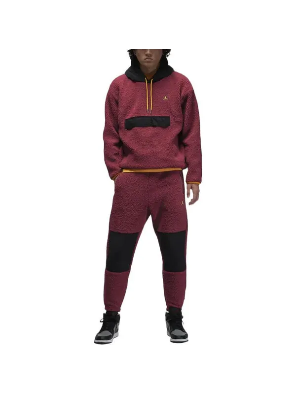 Спортивные штаны Air Jordan Colorblock Embroidered Drawstring Elastic Waistband Bundle Feet Sports — изображение 2 из 3