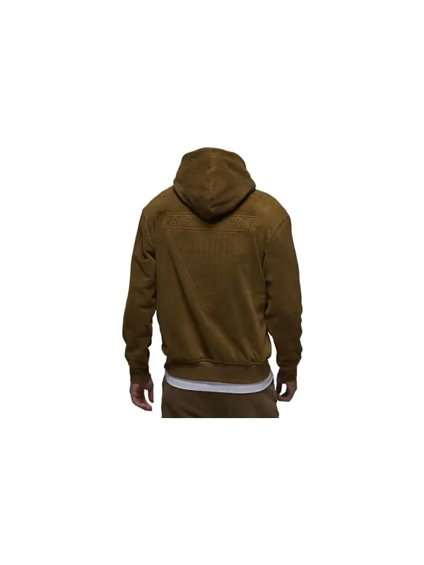 Толстовка Air Jordan Hoodies 'Olive' — изображение 2 из 3, оливковый