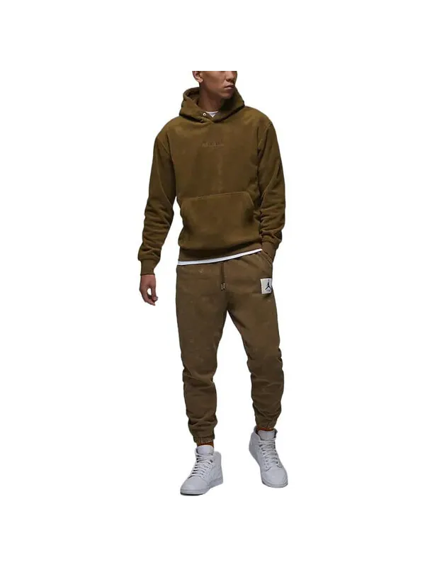 Толстовка Air Jordan Hoodies 'Olive' — изображение 3 из 3, оливковый