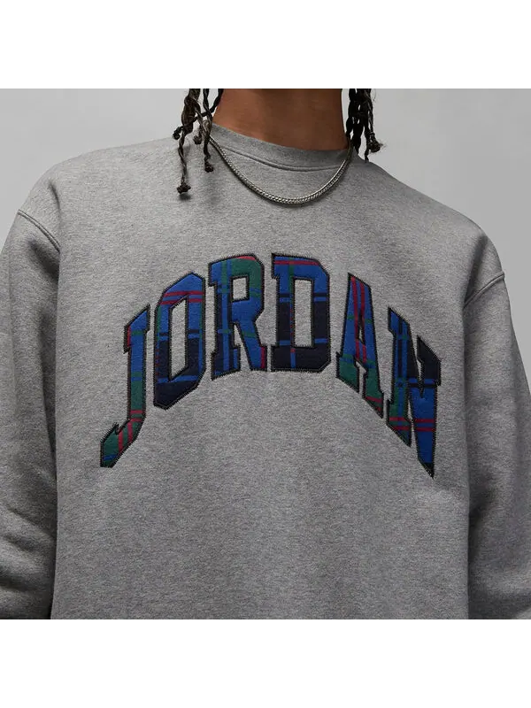 Толстовка с капюшоном из флиса для отдыха Air Jordan — изображение 2 из 4, серый