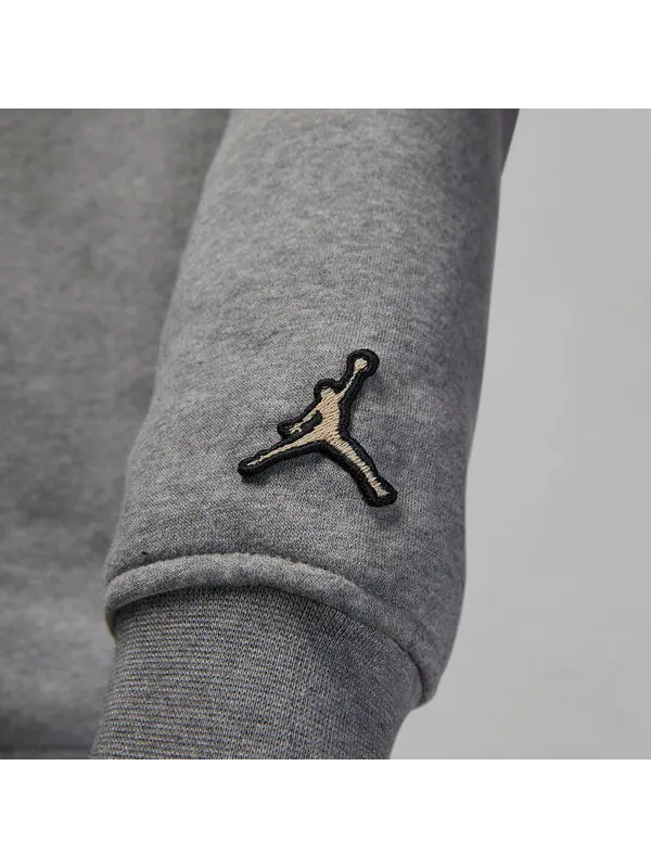 Толстовка с капюшоном из флиса для отдыха Air Jordan — изображение 3 из 4, серый