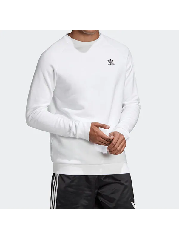 Толстовка adidas originals Printing Sports Pullover White — изображение 3 из 4, белый