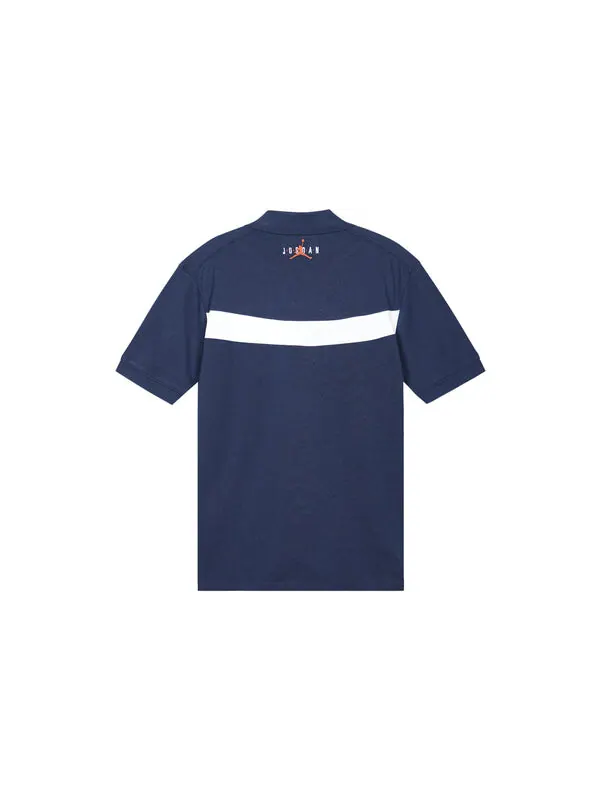 Футболка Air Jordan x Eastside Golf Polo 'Midnight Navy' — изображение 2 из 4, темно-синий/белый