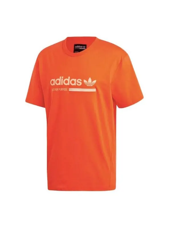 Футболка originals printing logo short sleeve yellow Adidas — изображение 1 из 2, желтый