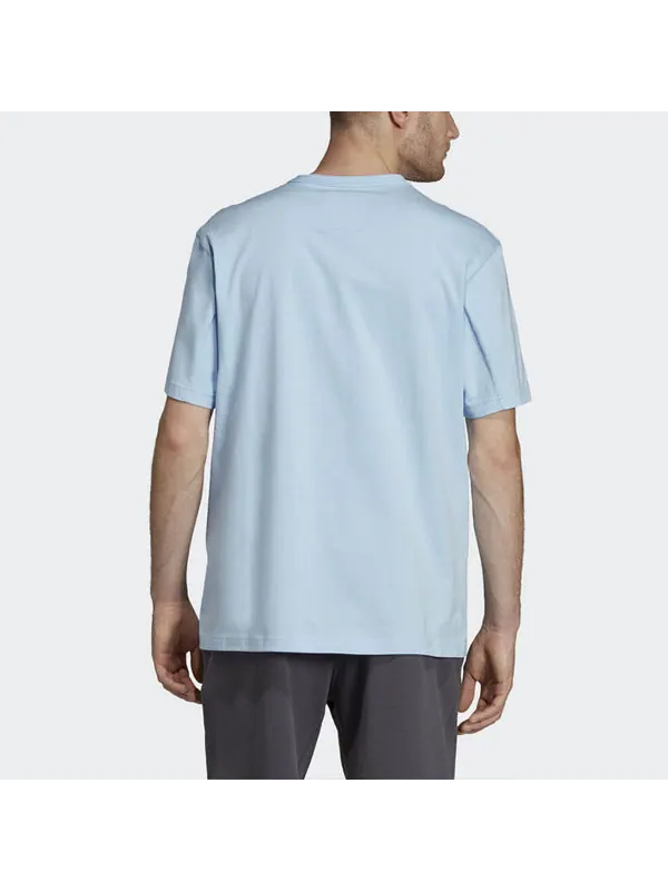 Футболка originals logo sports round neck short sleeve blue Adidas — изображение 4 из 4, синий