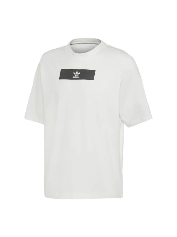 Футболка originals box logo sports short sleeve white Adidas — изображение 1 из 2, белый