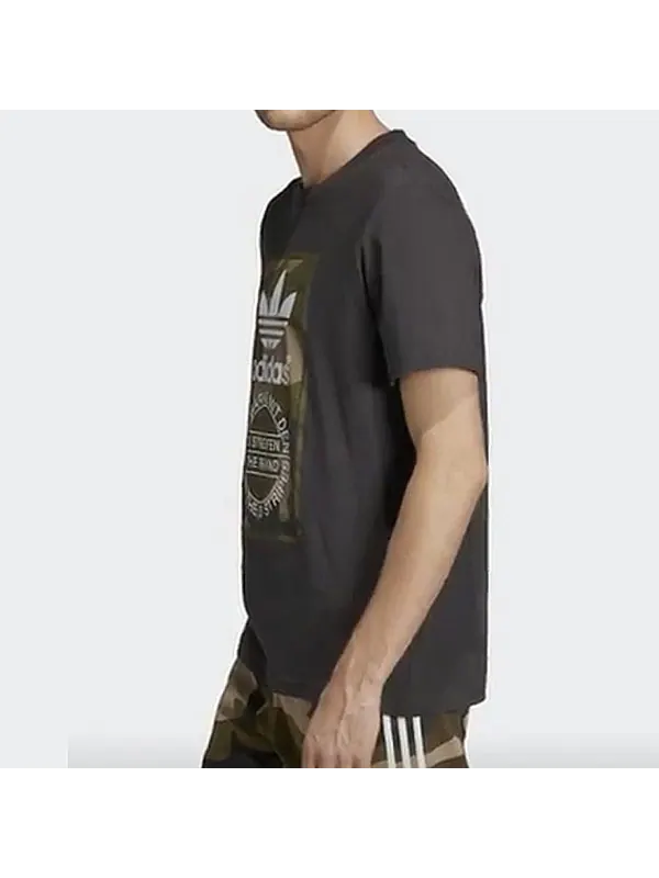 Футболка originals camo tee 'grey' Adidas — изображение 3 из 4, черный