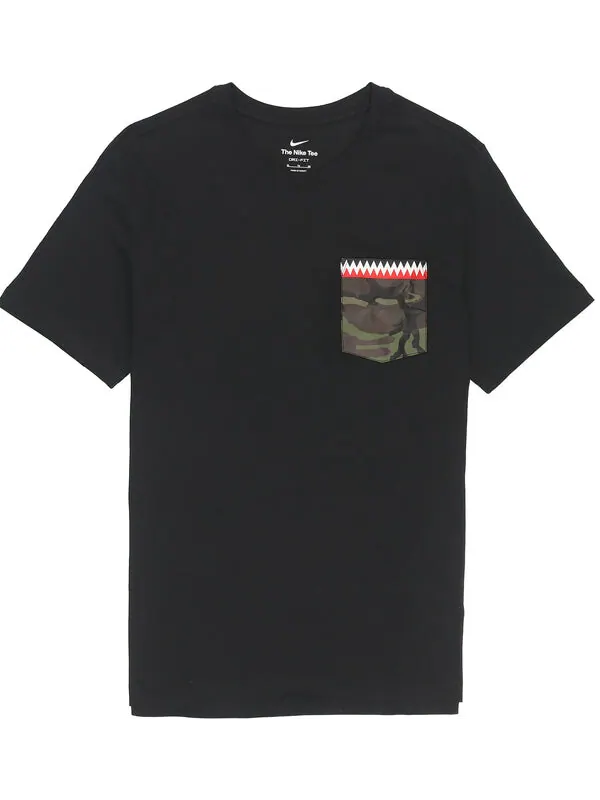 Футболка Men's Nike Back Cartoon Devil Camouflage Pattern Printing Casual Round Neck Short Sleeve — изображение 2 из 3