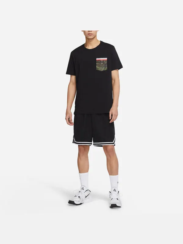 Футболка Men's Nike Back Cartoon Devil Camouflage Pattern Printing Casual Round Neck Short Sleeve — изображение 3 из 3