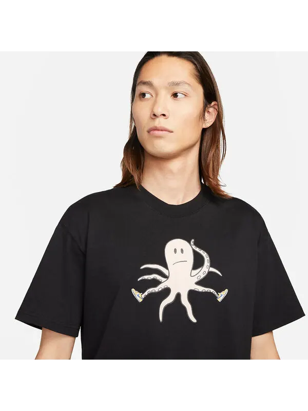 Футболка Nike Octopus T-Shirt 'Black' — изображение 2 из 4, черный/мульти
