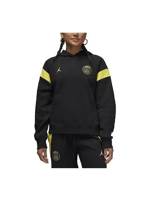 Толстовка с капюшоном Sweaters x Paris Saint Germain Air Jordan — изображение 1 из 3, черный/желтый