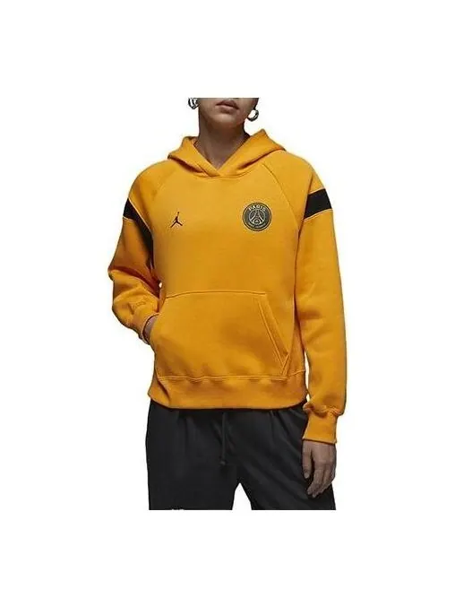 Толстовка (WMNS) Air Jordan x Paris Saint-Germain Hoodie (Asia Sizing) 'Yellow Black' — изображение 1 из 3, желтый/мульти