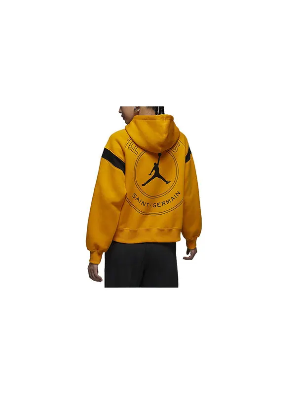 Толстовка (WMNS) Air Jordan x Paris Saint-Germain Hoodie (Asia Sizing) 'Yellow Black' — изображение 2 из 3, желтый/мульти