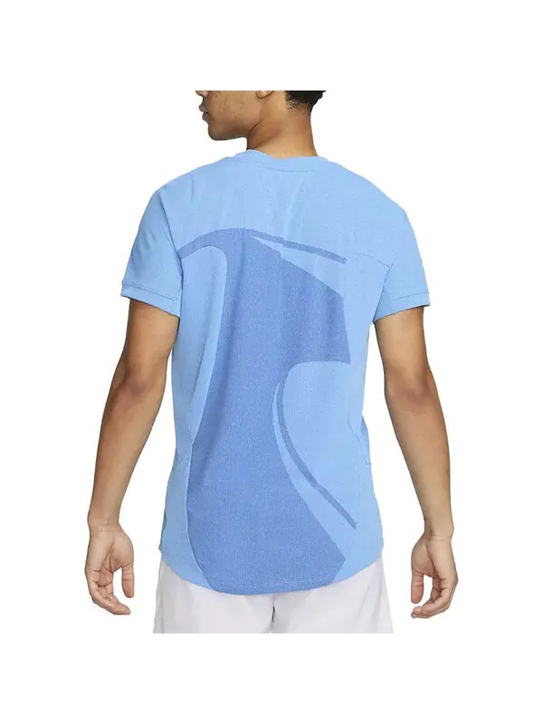 Футболка Nike Dri-Fit RAFA Short-sleeve Tennis T-Shirts 'Blue' — изображение 4 из 4, синий/мульти