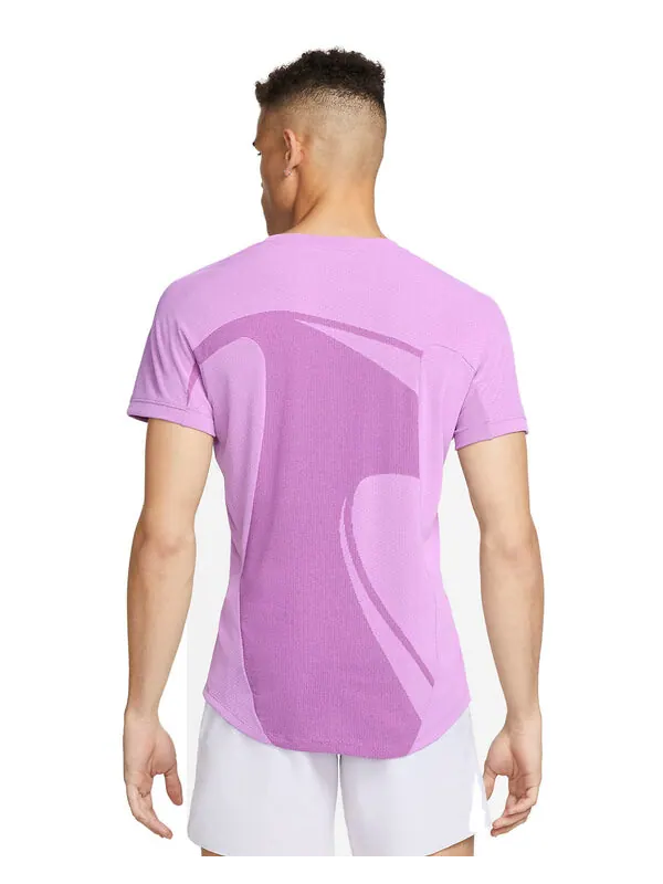 Футболка rafa dri fit adv короткий рукав теннисный топ Nike — изображение 3 из 3, розовый