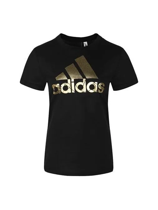Футболка alphabet logo short sleeve black Adidas — изображение 1 из 4, черный