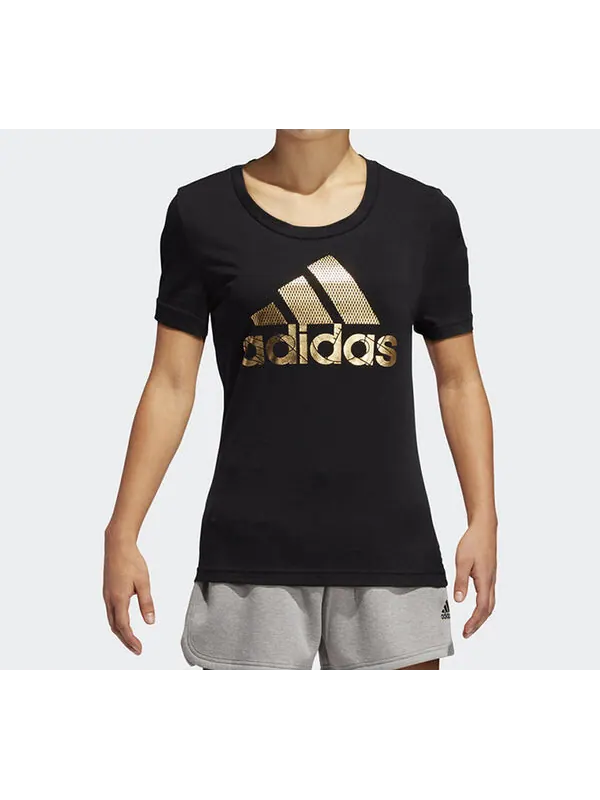 Футболка alphabet logo short sleeve black Adidas — изображение 3 из 4, черный