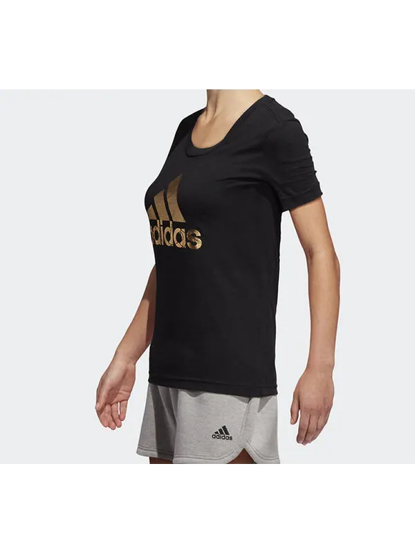 Футболка alphabet logo short sleeve black Adidas — изображение 4 из 4, черный