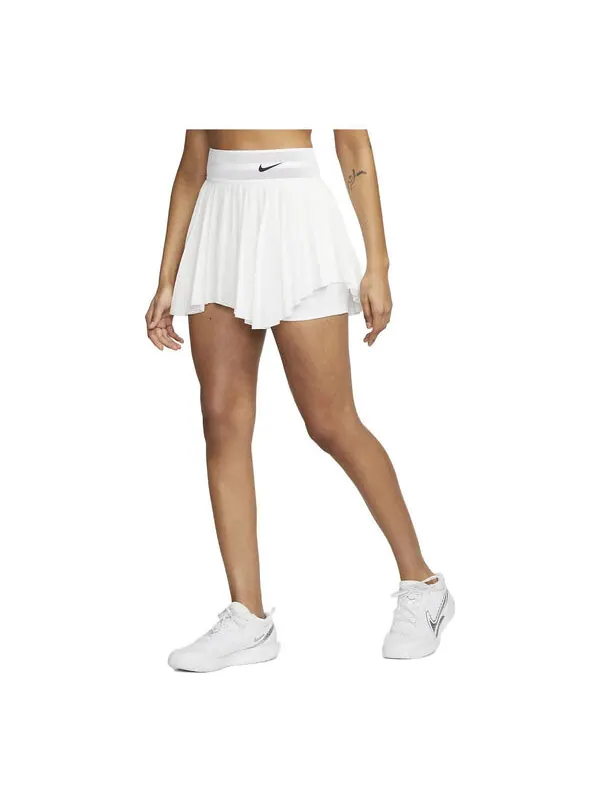Шорты (WMNS) Nike Court Dri-FIT Slam Tennis Skirt 'White' — изображение 1 из 2, белый/черный