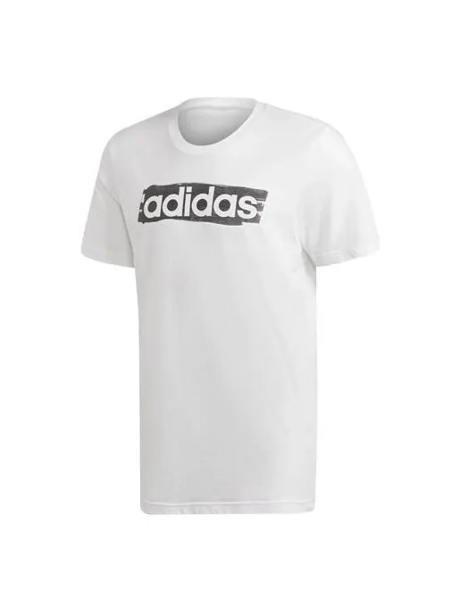 Футболка alphabet logo sports short sleeve white Adidas — изображение 1 из 4, белый