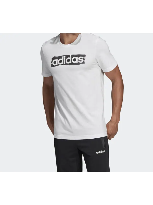 Футболка alphabet logo sports short sleeve white Adidas — изображение 3 из 4, белый