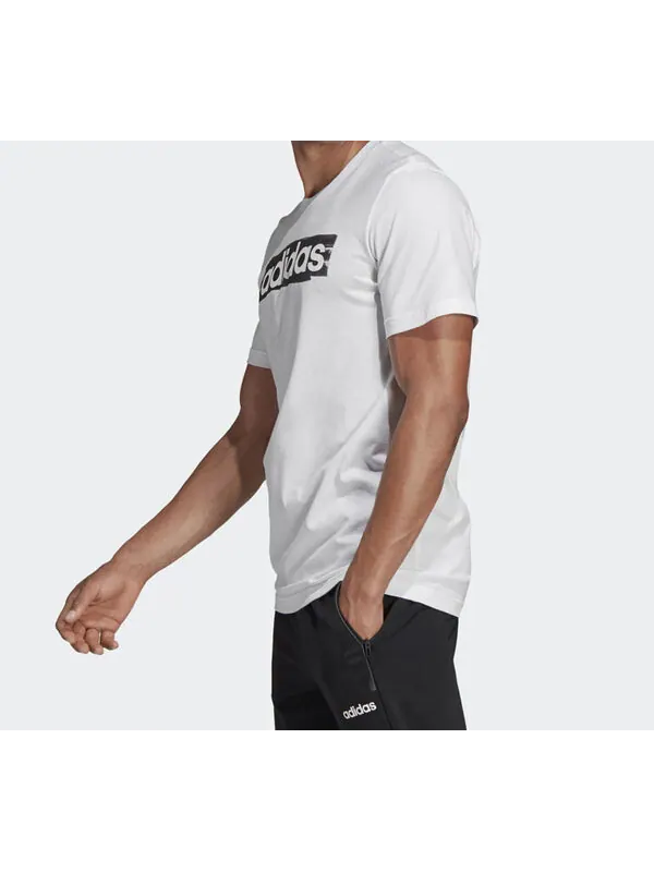 Футболка alphabet logo sports short sleeve white Adidas — изображение 4 из 4, белый
