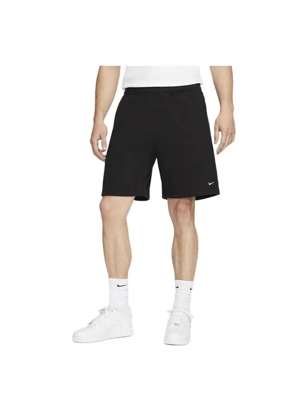 Шорты соло swoosh флисовые шорты Nike — изображение 1 из 2, черный/белый