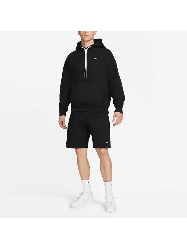 Шорты соло swoosh флисовые шорты Nike — изображение 2 из 2, черный/белый