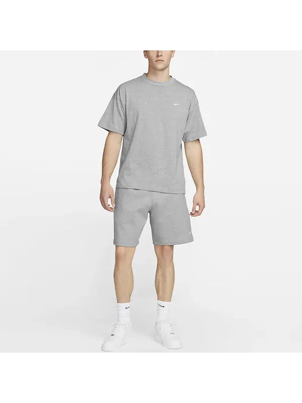 Шорты соло swoosh флисовые шорты Nike — изображение 2 из 4, темный серый/белый