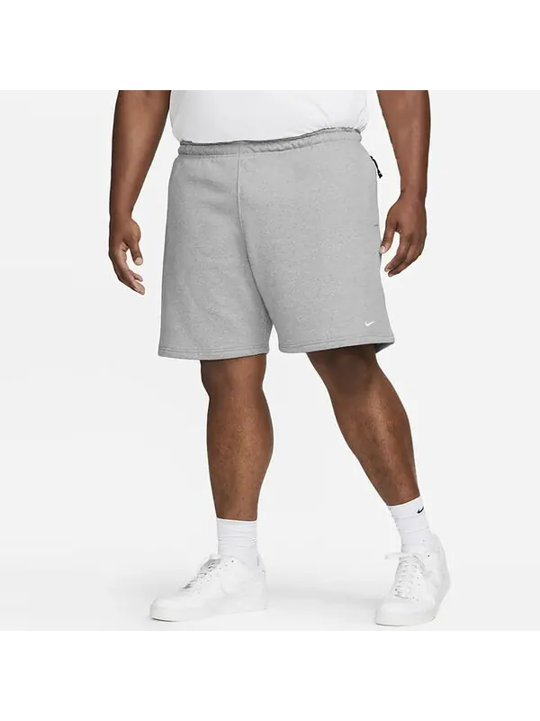 Шорты соло swoosh флисовые шорты Nike — изображение 4 из 4, темный серый/белый