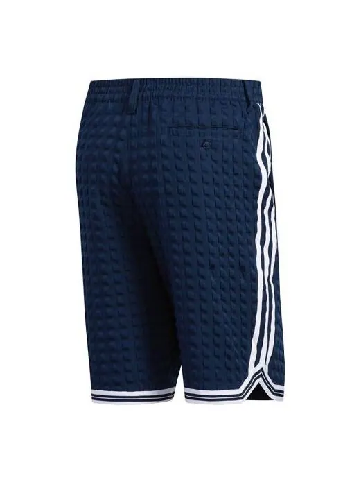 Шорты клетчатые Adidas — изображение 1 из 4, темно-синий/белый